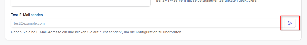 Test-E-Mail senden
