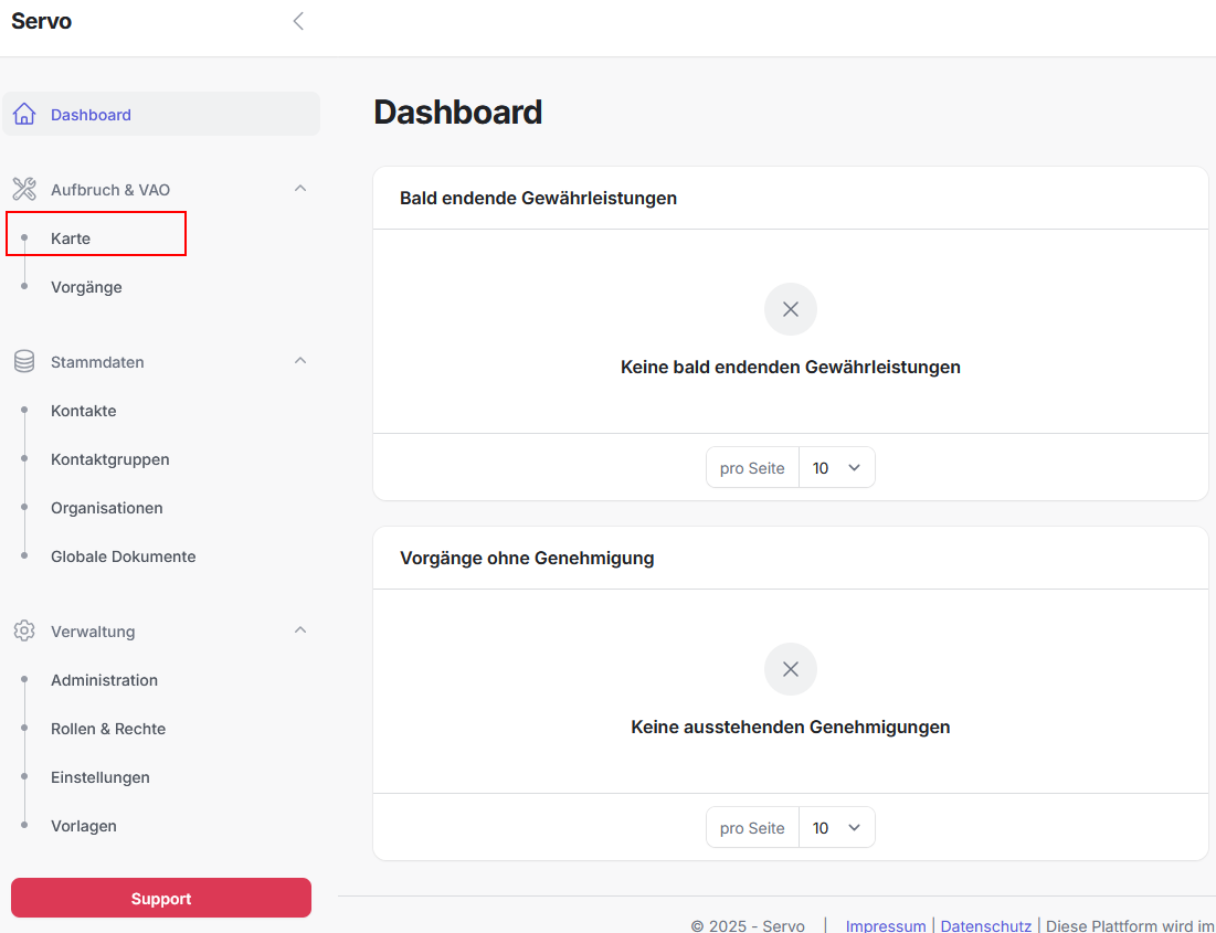=464x356 Kartenmodul Aufruf in Servo